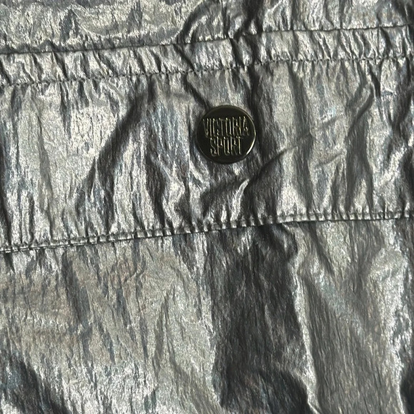 Victoria’s Secret Sport Shiny Metallic Blue Jogger Pants Womens Size Medium - Picture 6 of 14